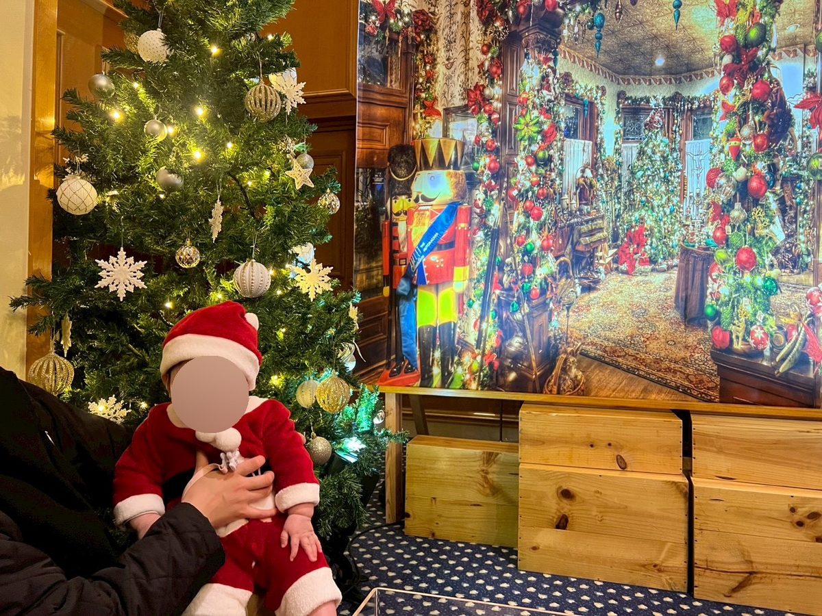 エクシブ琵琶湖のロビークリスマスツリー